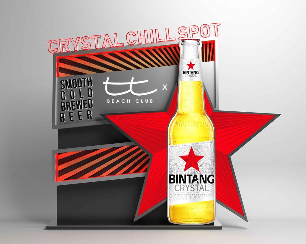 Outlet Branding and Design Signage Bintang Beer