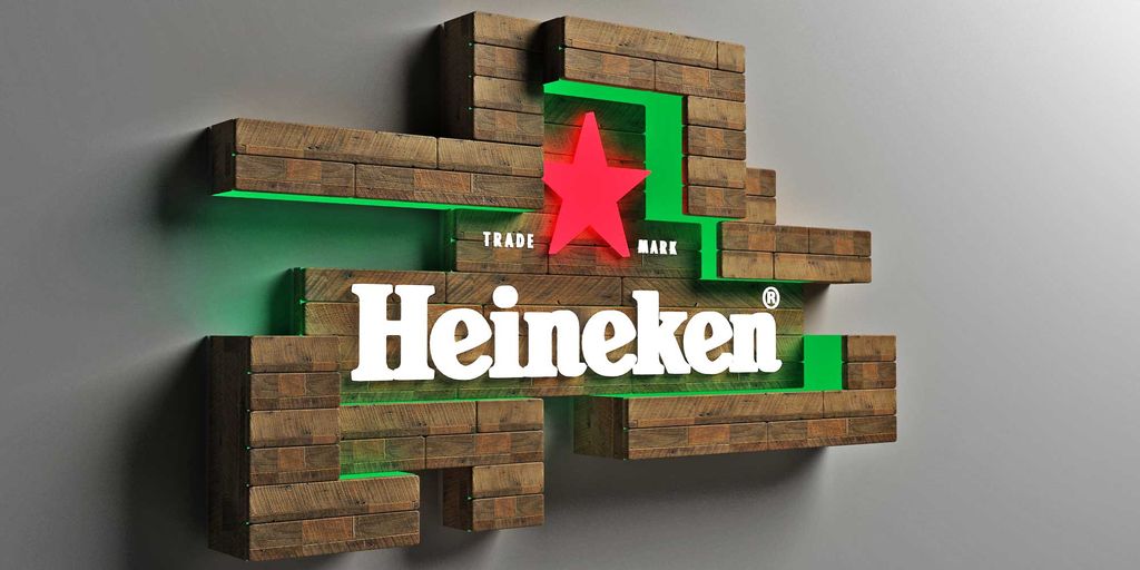 Outlet Branding and Design Signage Heineken
